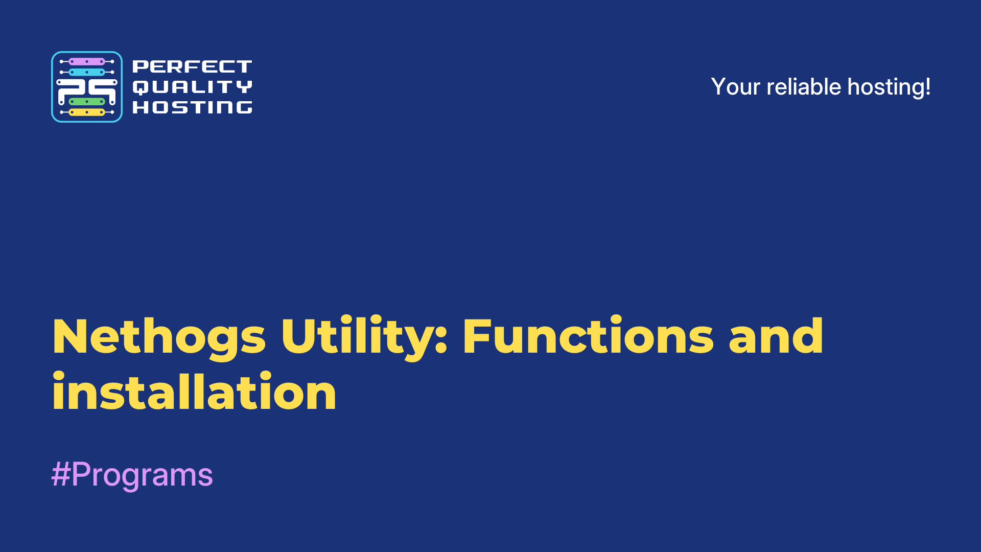 Nethogs Utility: Functions and installation