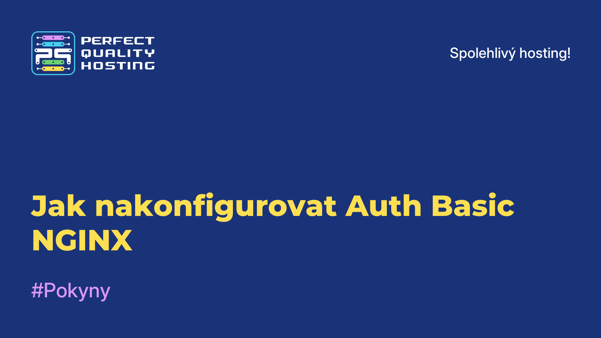 Jak nakonfigurovat Auth Basic NGINX