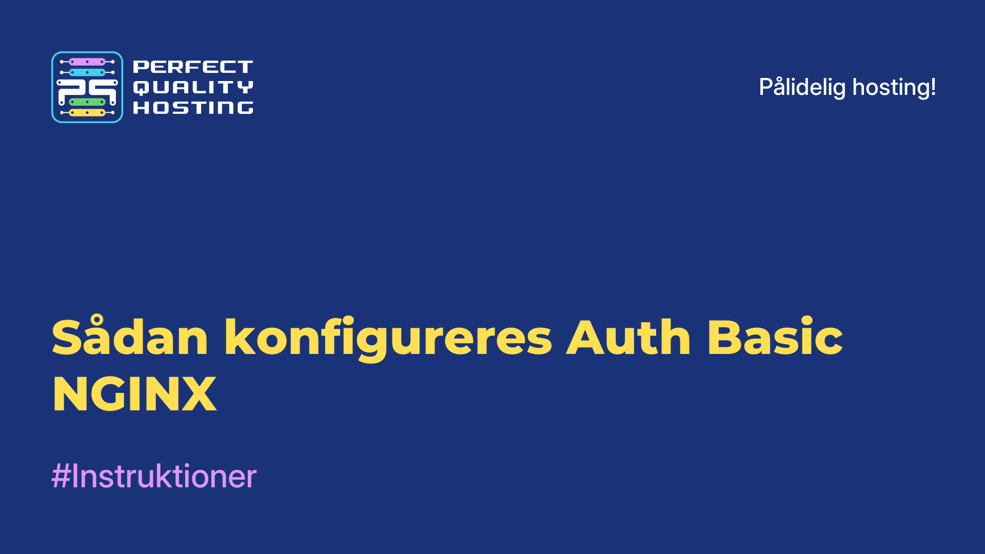 Sådan konfigureres Auth Basic NGINX