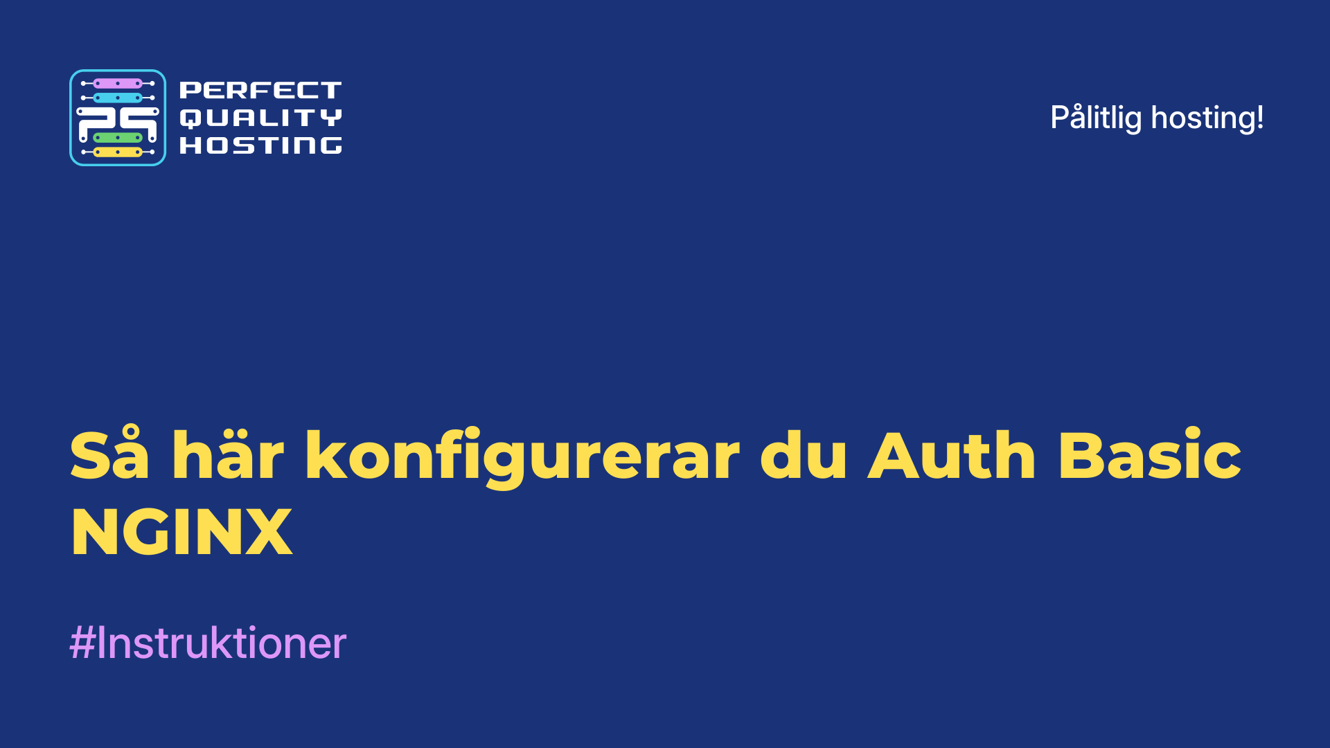 Så här konfigurerar du Auth Basic NGINX