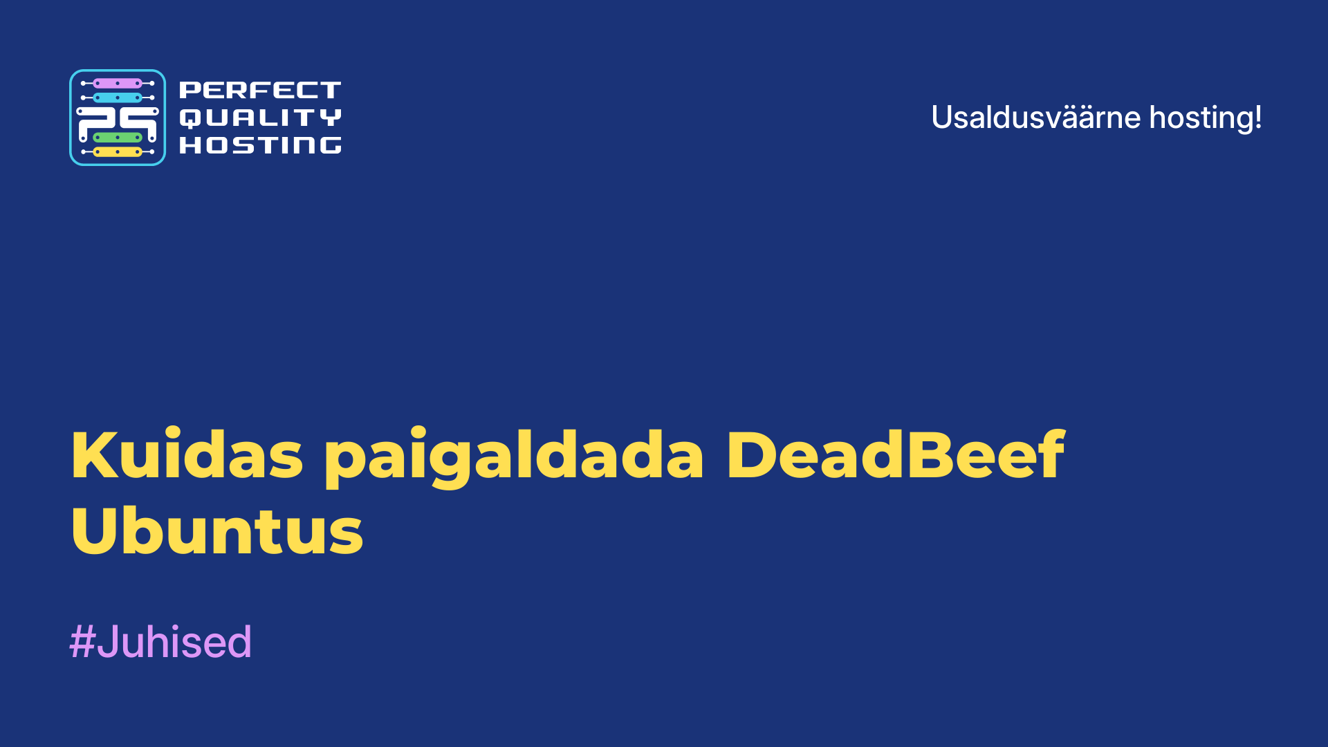 Kuidas paigaldada DeadBeef Ubuntus