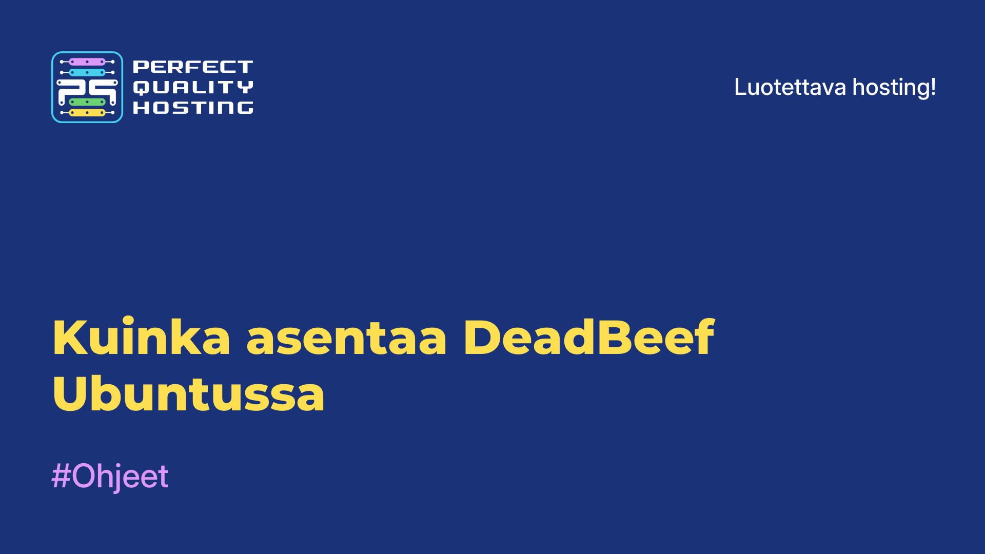 Kuinka asentaa DeadBeef Ubuntussa