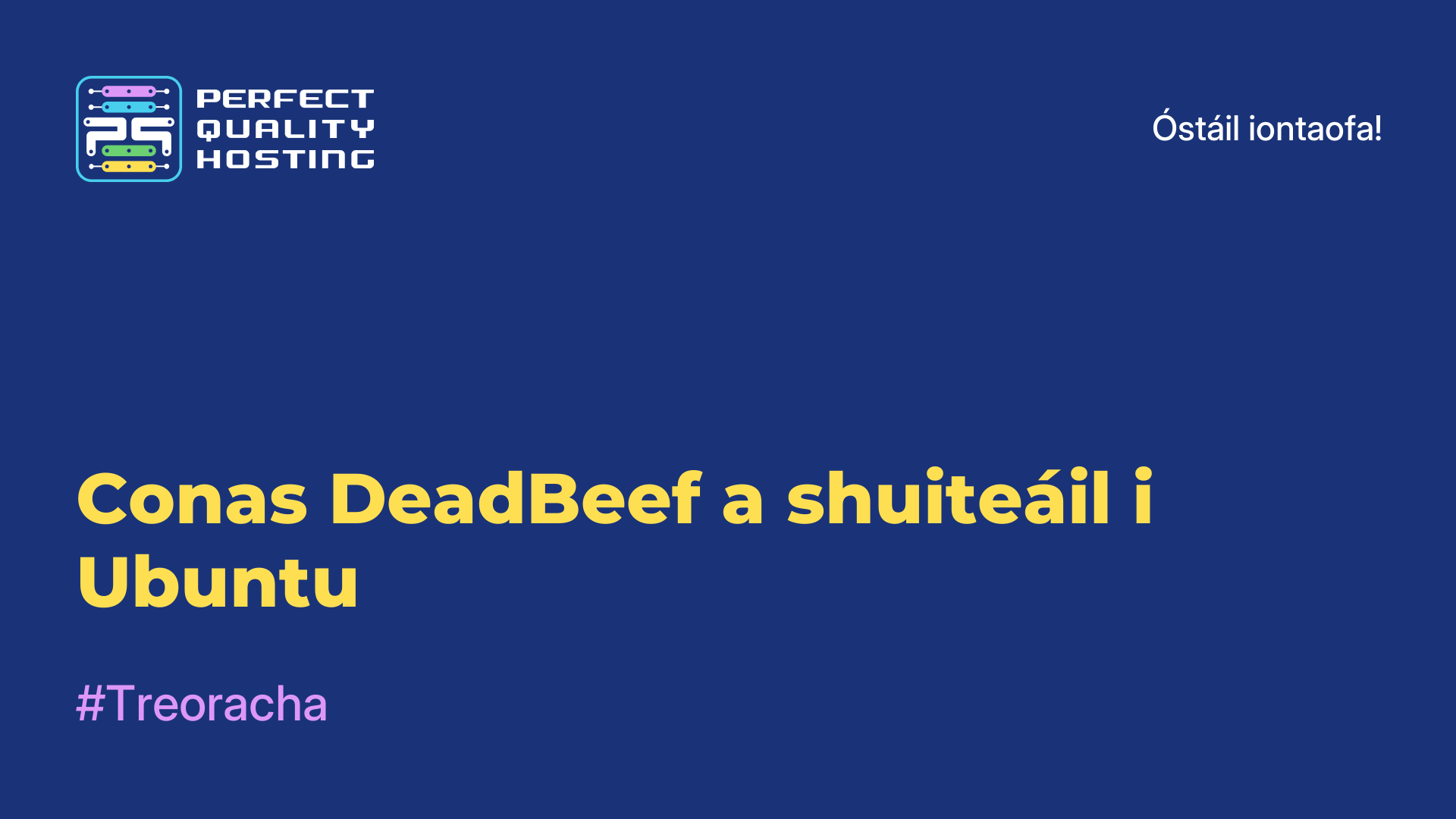 Conas DeadBeef a shuiteáil i Ubuntu