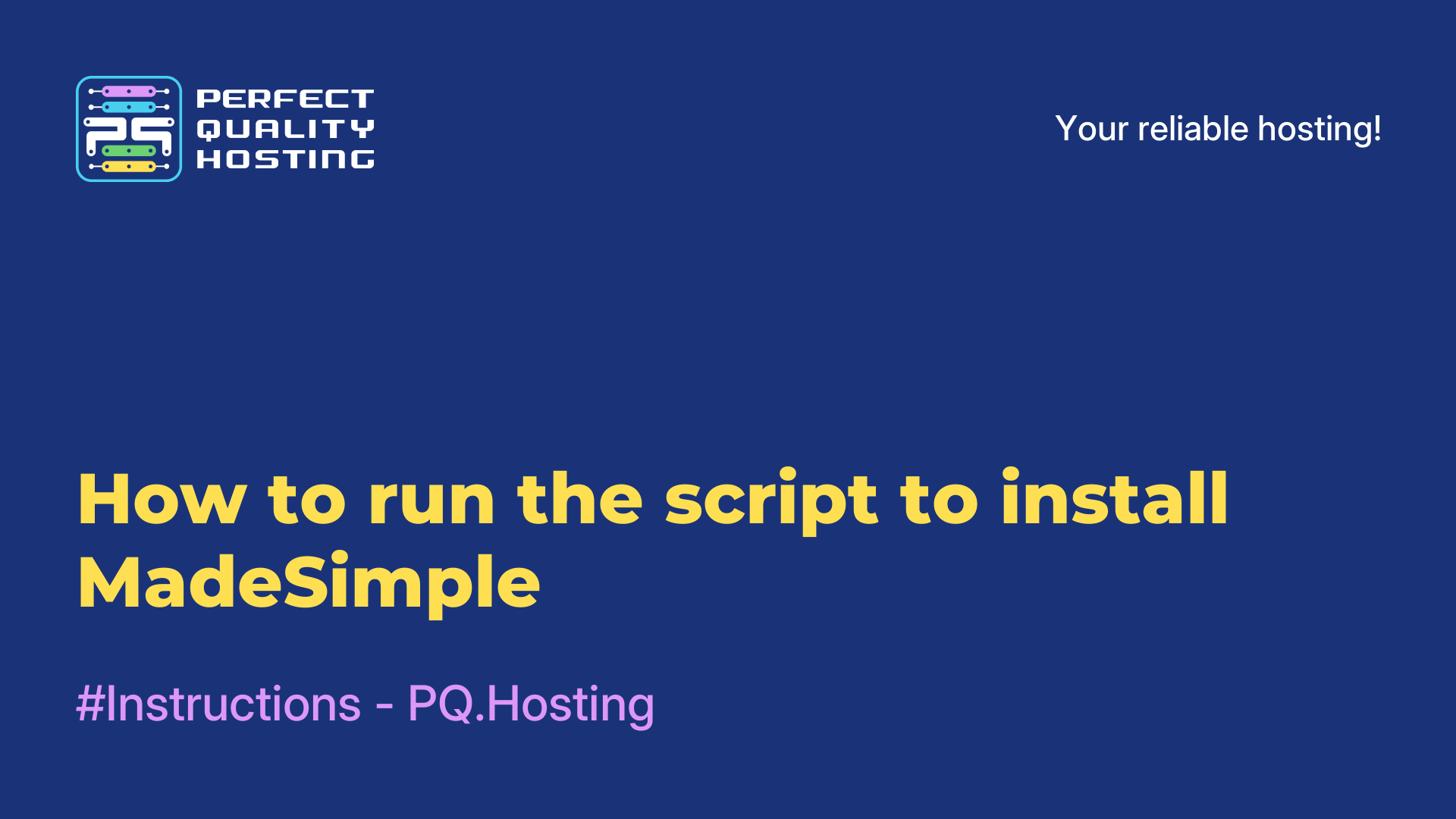 How to run the script to install MadeSimple
