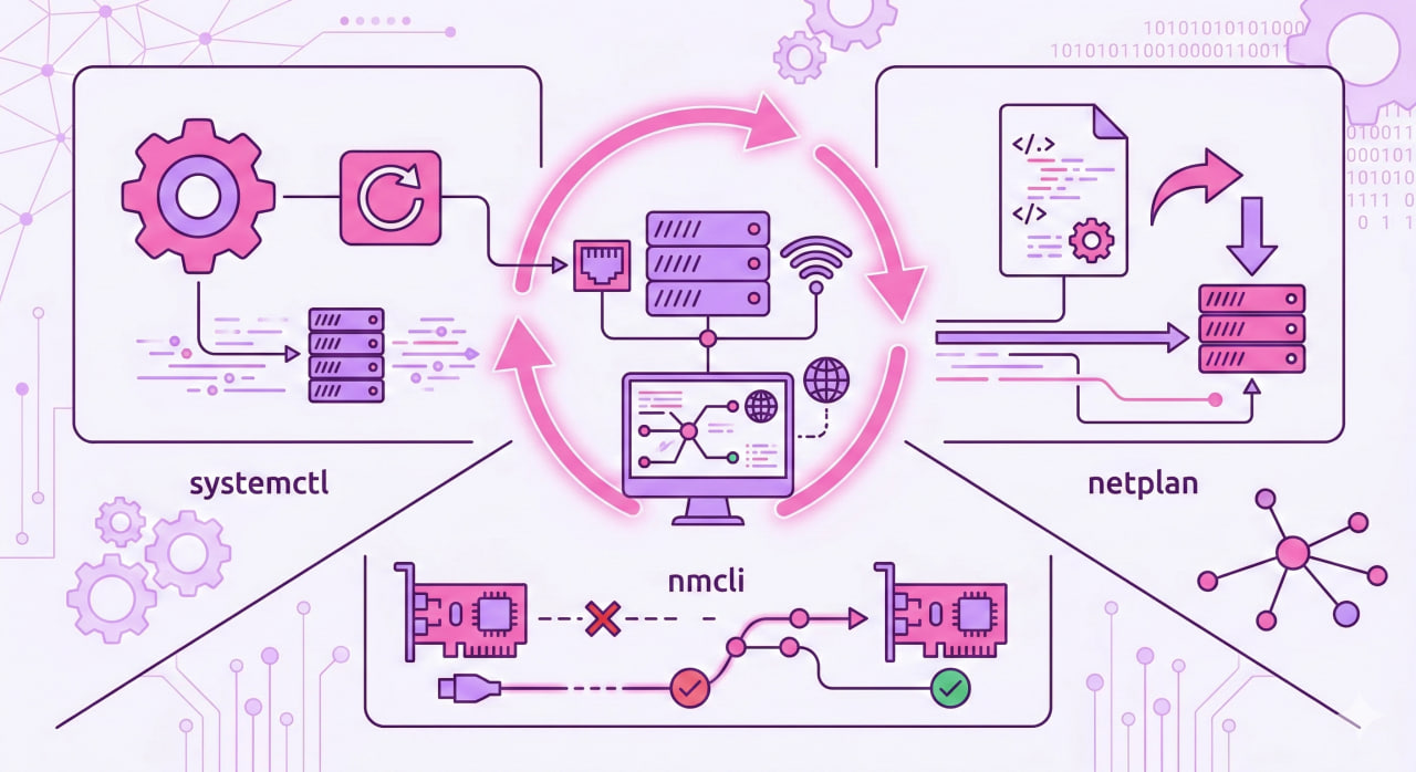 How to Restart Network in Ubuntu 20.04 / 22.04 / 24.04: systemctl, netplan, and nmcli