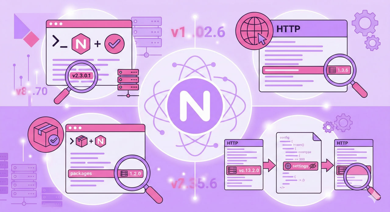 How to Check the Nginx Version: nginx -v, curl, apt, and Hiding the Version