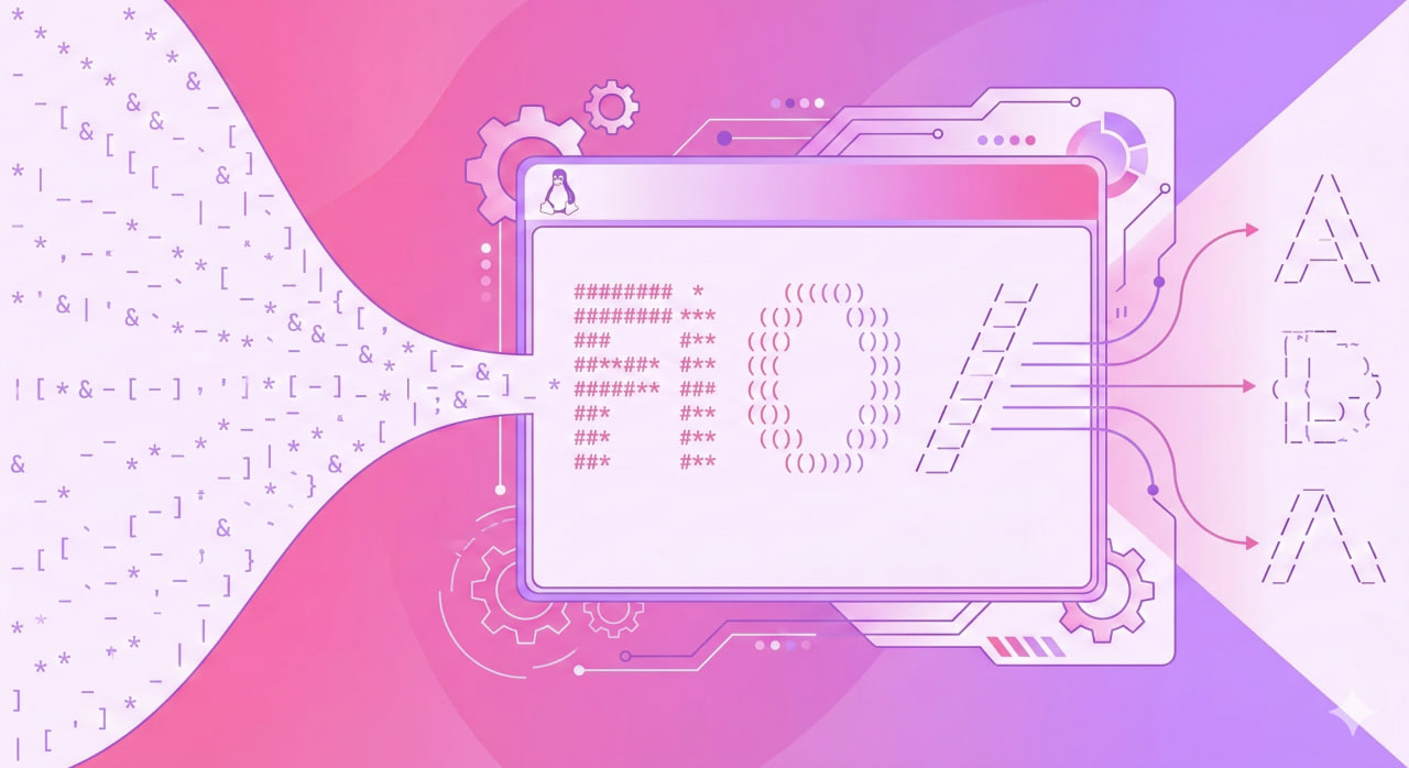 The figlet Command in Linux: ASCII Art, Fonts, MOTD, and Colored Output